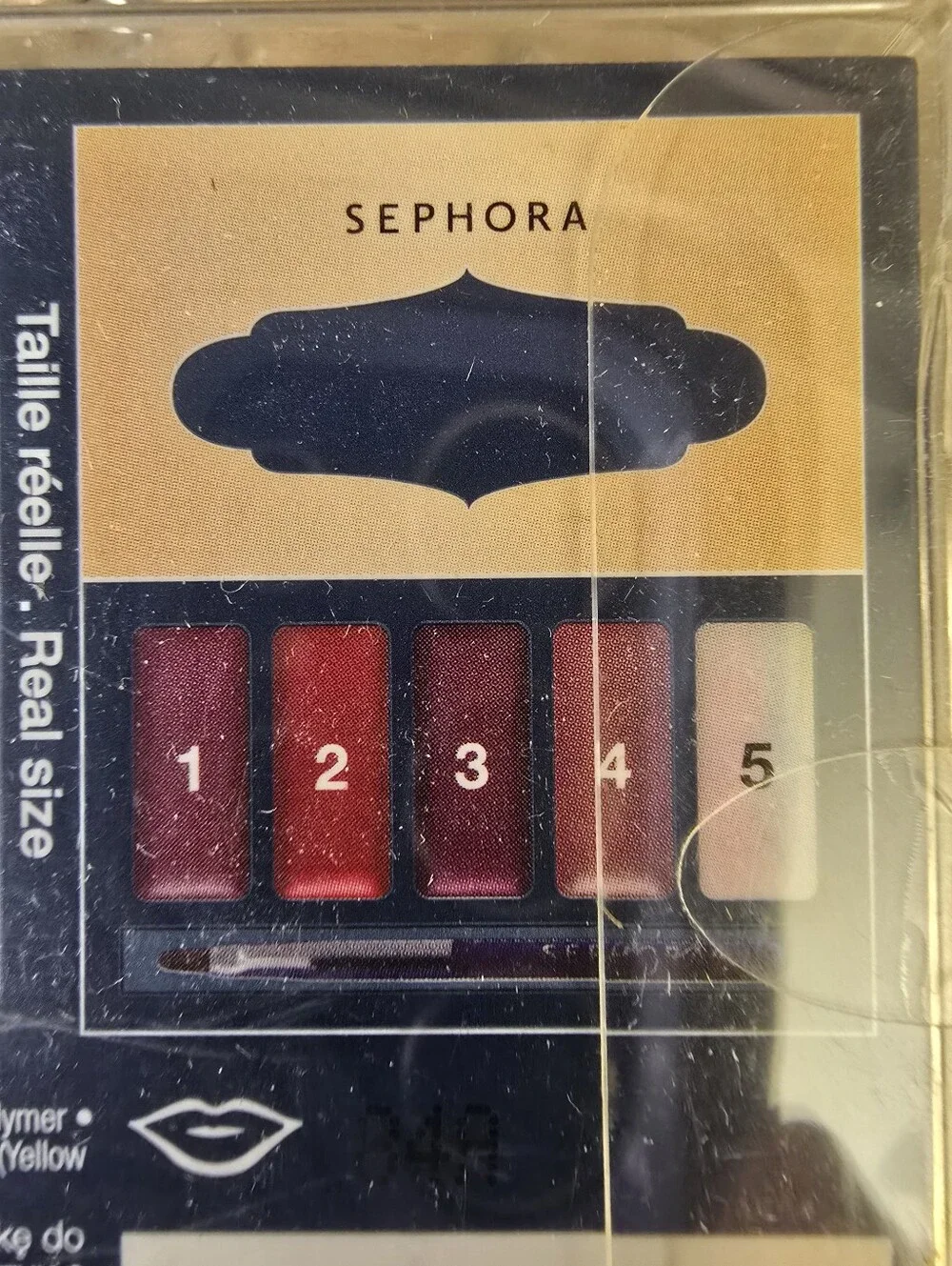 Sephora Steal A Kiss Lip Palette - Red, Pink, Plum, NEW